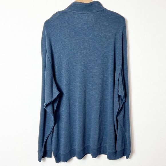 ROUNDTREE & YORKE BLUE LONG SLEEVE MEN SWEATER ZIP UP SIZE 3XT NEW - Picture 2 of 7